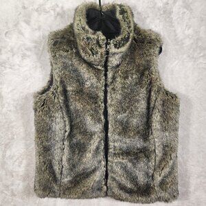 Faux Fur Reversible Vest Women's size M